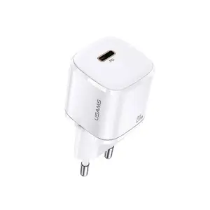 Usams Snabbladdare, 20W, USB-C - Vit