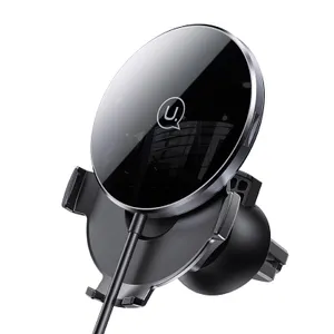 Usams Ultra-Slim Magnetiskt Billaddare 15W - Svart