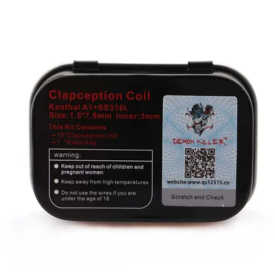 Demon Killer Clapception Coil (10-pack, 0,35 ohm, Kanthal/SS)
