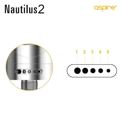 Aspire Nautilus 2 Luftflöde Airflow