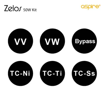 Aspire Zelos Kit Modes