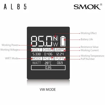 SMOK Alien Baby Kit AL85 VW