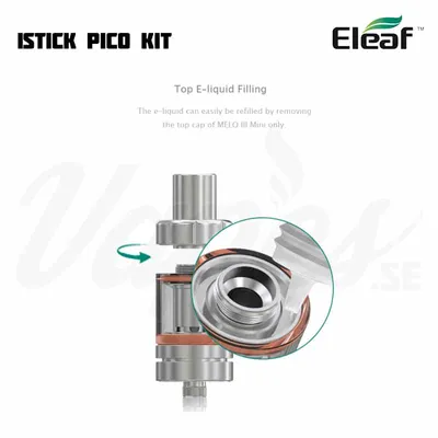 Eleaf iStick Pico Kit Top E-liquid Filling
