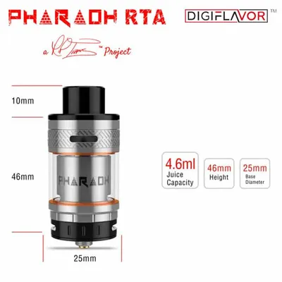 Digiflavor Pharaoh RTA Specs
