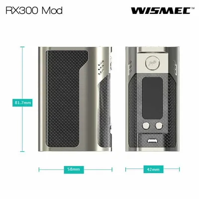 Wismec RX300 Size