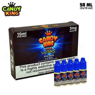Candy King Sour Worms TPD 5x10 ml E-juice