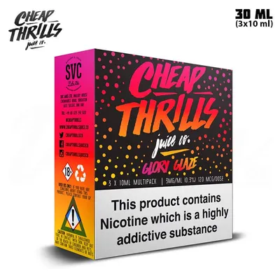 Cheap Thrills Glory Glaze TPD 3x 10 ml E-juice