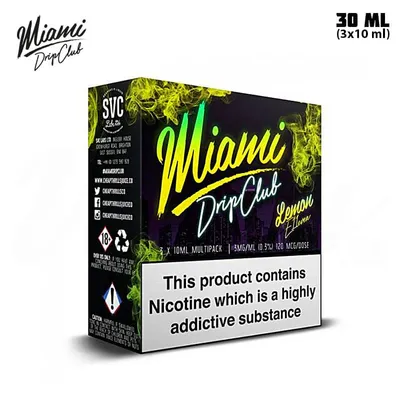 Miami Drip Club Lemon Eleven TPD 3x 10 ml E-juice