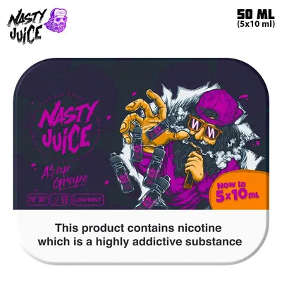 Nasty Juice ASAP Grape TPD 5x10 ml e-juice