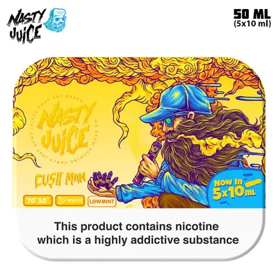 Nasty Juice - Cush Man (10 ml, 5-pack) - Utgående