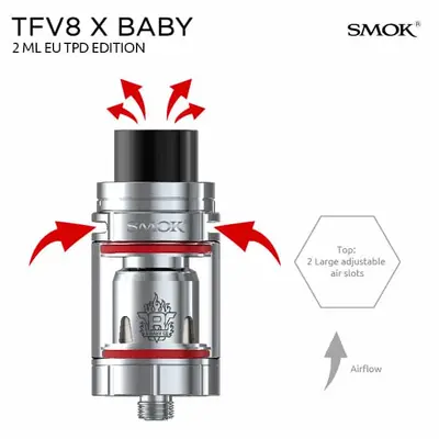 SMOK TFV8 X-Baby Airflow