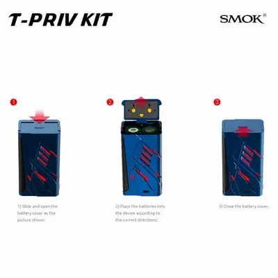 SMOK T-Priv Kit EU Batteries