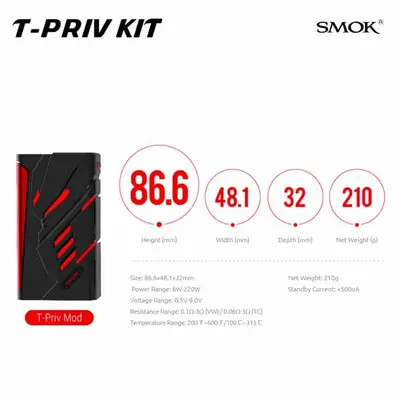 SMOK T-Priv Kit EU Mod