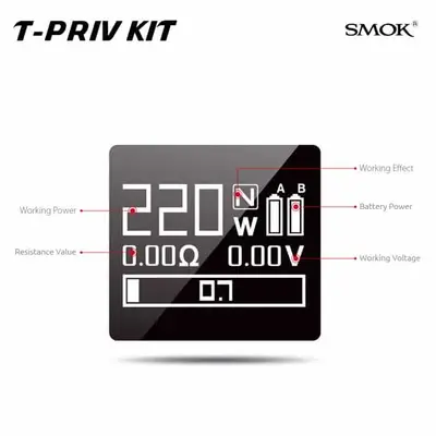 SMOK T-Priv Kit EU Display