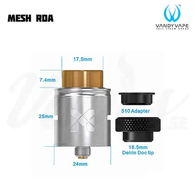 Vandy Vape Mesh RDA Measurements