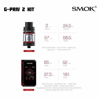 SMOK G-Priv 2 Kit TFV8 X-Baby