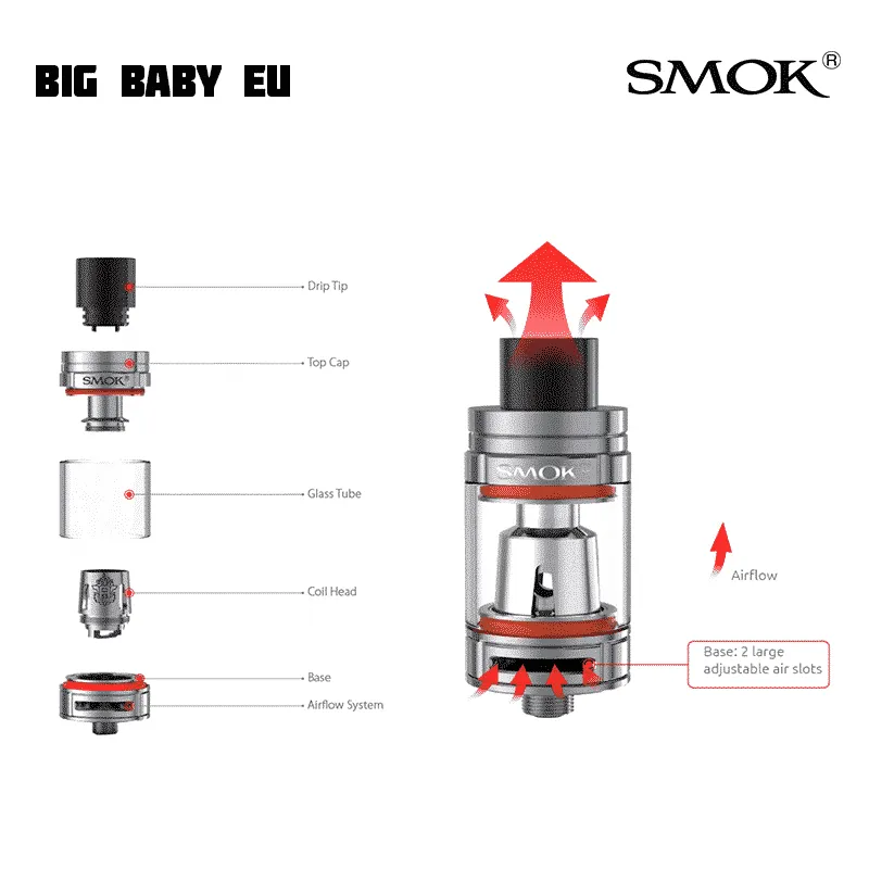 Smok TFV8 Big Baby Airflow