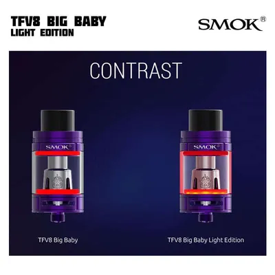SMOK TFV8 Big Baby Light EU Edition Tank (24,5 mm 2 ml) - Utgått