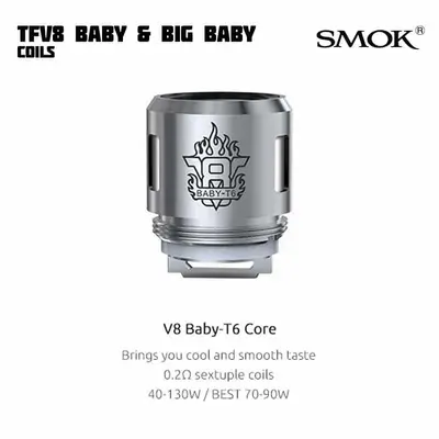 SMOK TFV8 Baby, Big Baby & TFV12 Baby Prince EU Coils (5-pack)