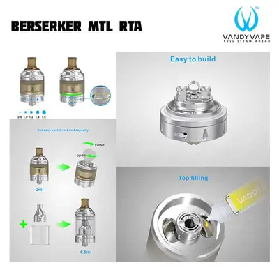 Vandy Vape Berserker MTL RTA Topfill