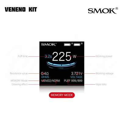Smok Veneno Kit Memory Mode