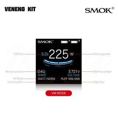 Smok Veneno Kit VW Mode