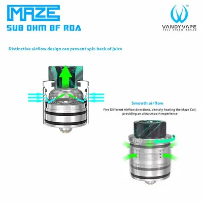 Vandy Vape Maze RDA Airflow