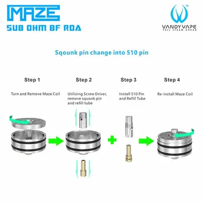 Vandy Vape Maze RDA Squonk