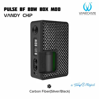 Vandy Vape Pulse BF 80W Box Carbon Fiber Silver Black