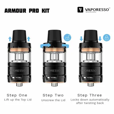 Vaporesso Armour Pro Kit Open Lock