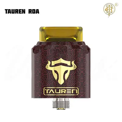 THC Tauren RDA Brass Cracked Red
