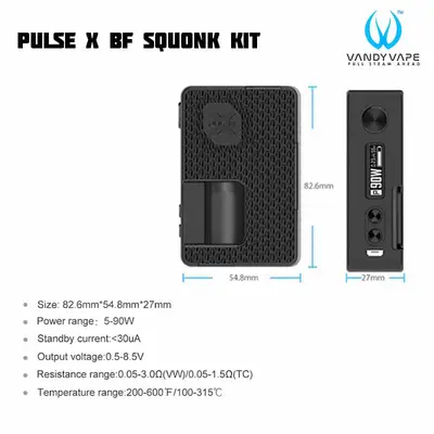 Vandy Vape Pulse X BF Kit Messaure
