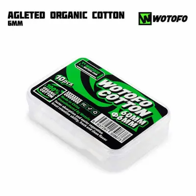 Wotofo Agleted Organic Cotton 6 mm Box