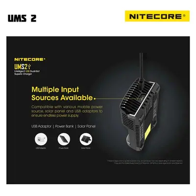 Nitecore UMS2 Multiple Input