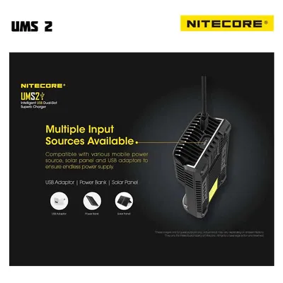 Nitecore UMS2 Multiple Input