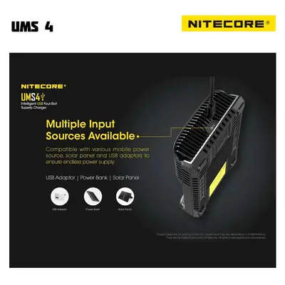 Nitecore UMS4 Multiple Input