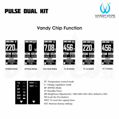 Vandy Vape Pulse Dual Kit functionality
