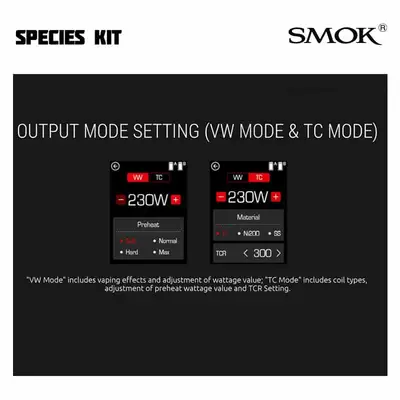 SMOK Species Kit Modes
