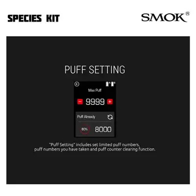 SMOK Species Kit Puff Counter