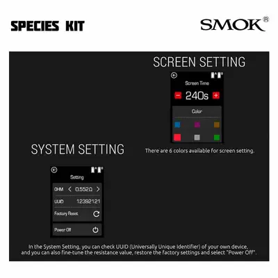 SMOK Species Kit Screen