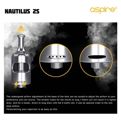 Aspire Nautilus 2S Tank Airflow
