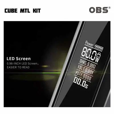 OBS MTL Mod & Engine MTL RTA Kit Screen