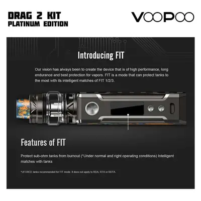 VOOPOO Drag 2 Kit Platinum Edition FIT