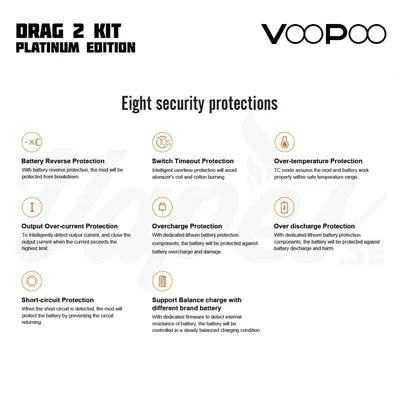 VOOPOO Drag 2 Kit Platinum Edition Security