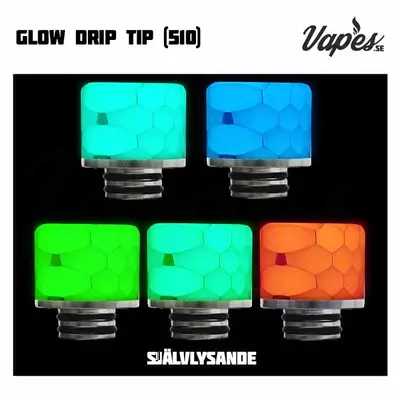 Glow Drip Tip 510 Självlysande