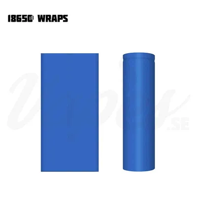 Wraps till 18650-batterier (Enfärgade, Styckvis)