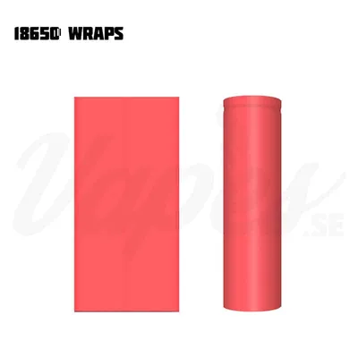 Wraps till 18650-batterier (Enfärgade, Styckvis)
