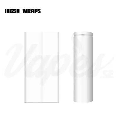 Wraps till 18650-batterier (Enfärgade, Styckvis)