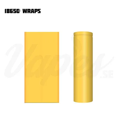 Wraps till 18650-batterier (Enfärgade, Styckvis)