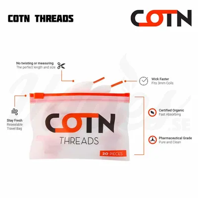 COTN Threads (3 mm, 20-pack, Bomull) - Utgått